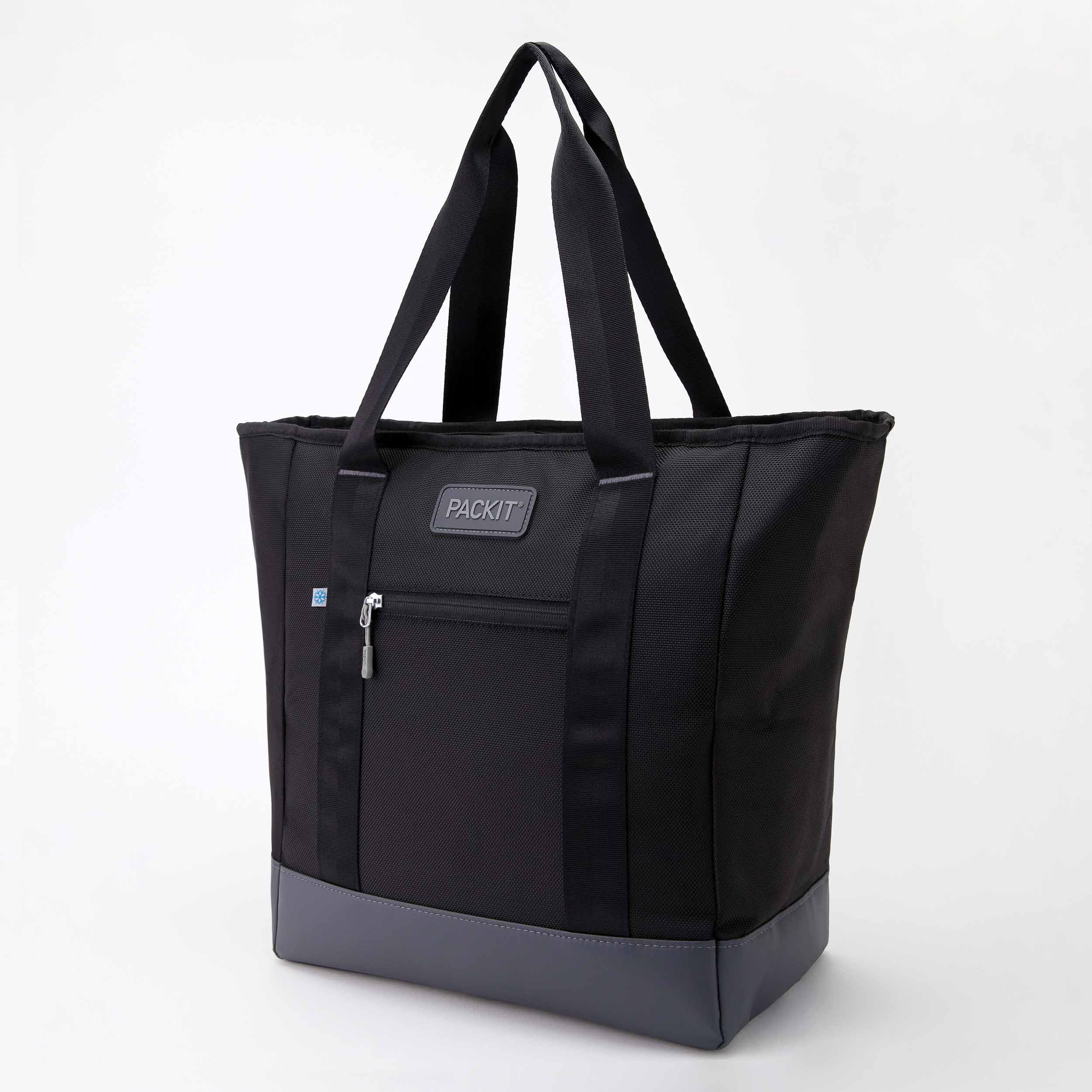 PackIt Freezable Carry Tote, Black/Gray, Engineered with ECOFREEZE+ Technology: Triple Layered Protection for Ultimate Cooling, Foldable, Reusable, Zip Closure, Designed for Fresh Food On the Go - Image 8